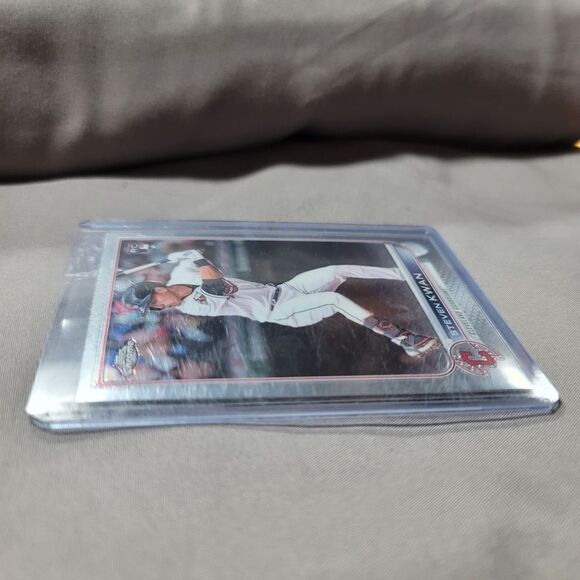 2022 Topps Chrome Steven Kwan rookie card USC85  - Cleveland Guardians RC - Picture 8 of 9